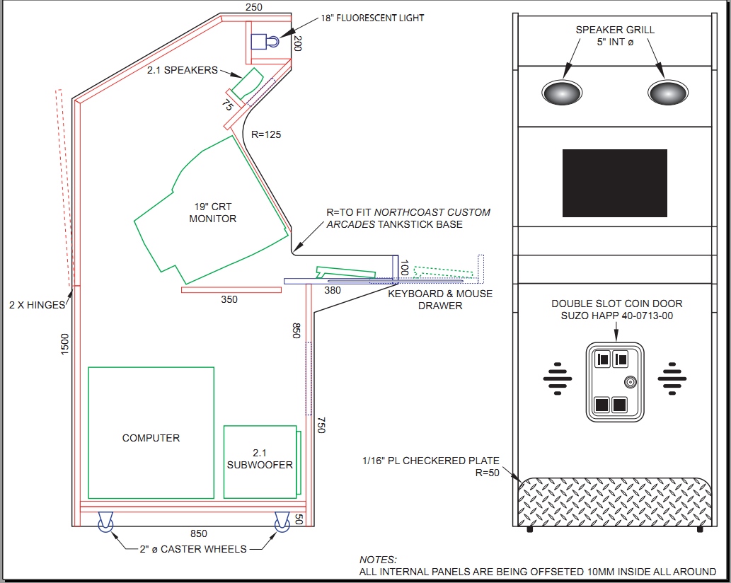 Arcade Cabinet Plans Tankstick